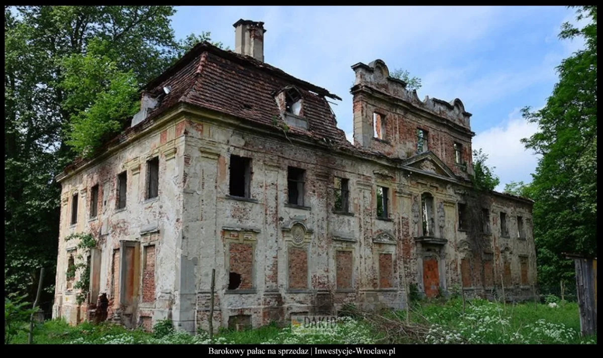 Zabytkowy, barokowy pałac na sprzedaż Dolnośląskie