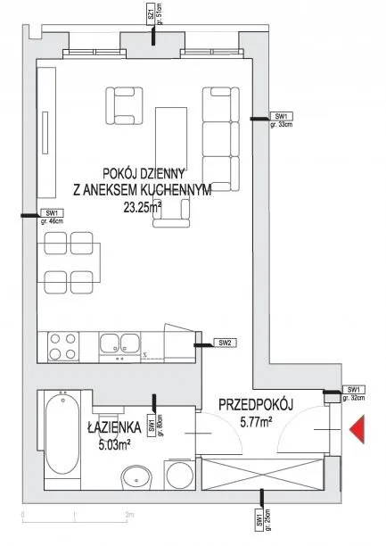 Nieruchomości Wrocław- Kawalerka na sprzedaż w kamienicy