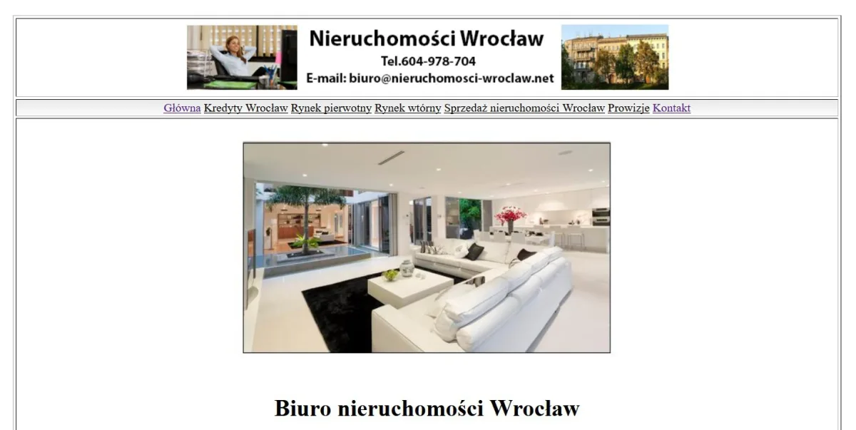 Biuro nieruchomości we Wrocławiu.